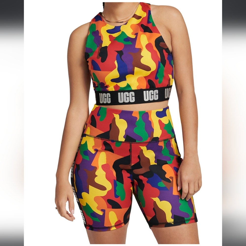 UGG Wilimina Pride Logo Sports Bra NWT